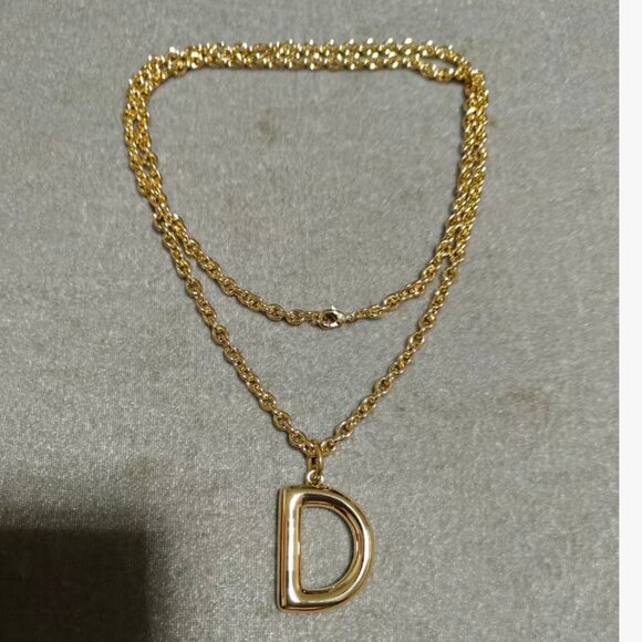 Roxanne Assoulin The Very Big Puffy Initial Necklace with Charm B/D/E/G/H - Picture 7 of 10